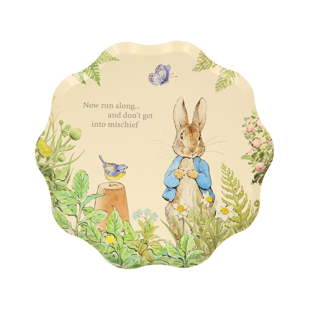 Meri Meri - Peter Rabbit Side Plates - Peter Rabbit Tabaklar - 8'li Bardaklar