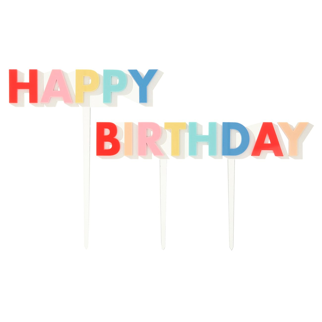 Happy Birthday Akrilik Pasta Süsü Gizden Gelenler