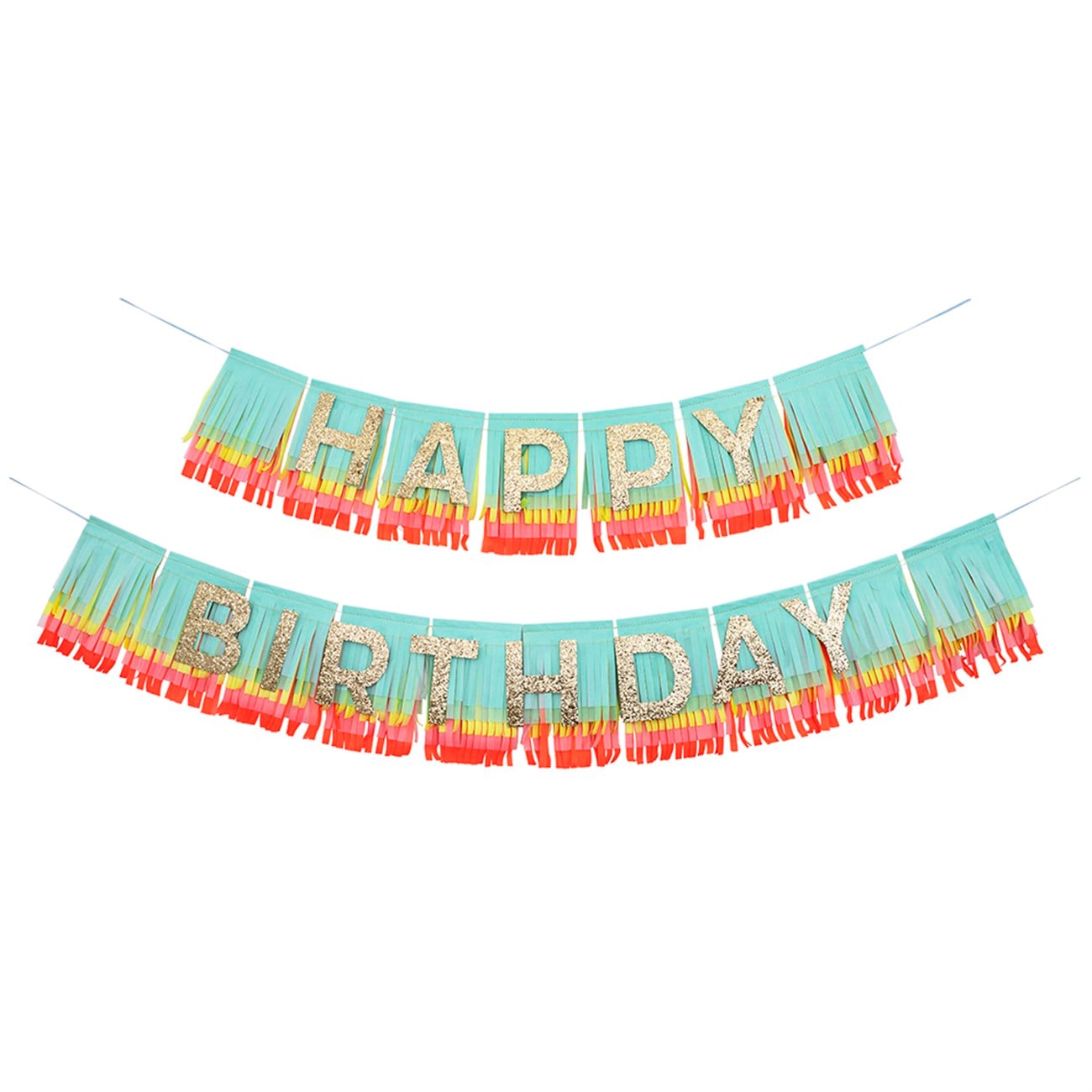 Happy Birthday Gökkuşağı Püsküllü Asılan Süs Gizden Gelenler