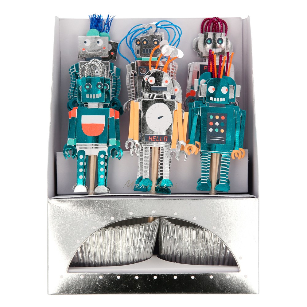 Robot Cupcake Kit (24'lü) Gizden Gelenler