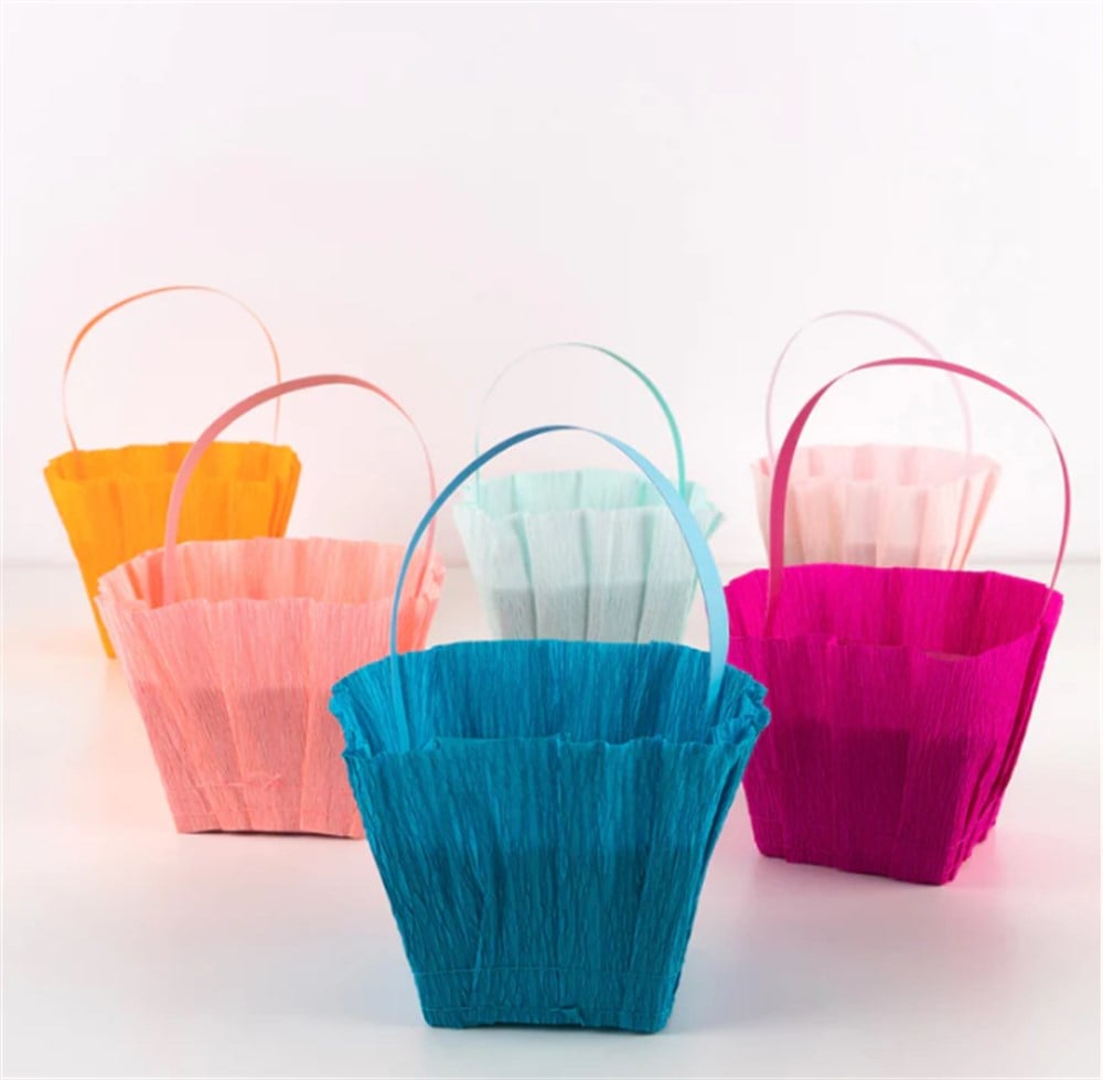 Meri Meri - Bright Baskets - Parlak Sepetler - 6lı Hediye Çantaları