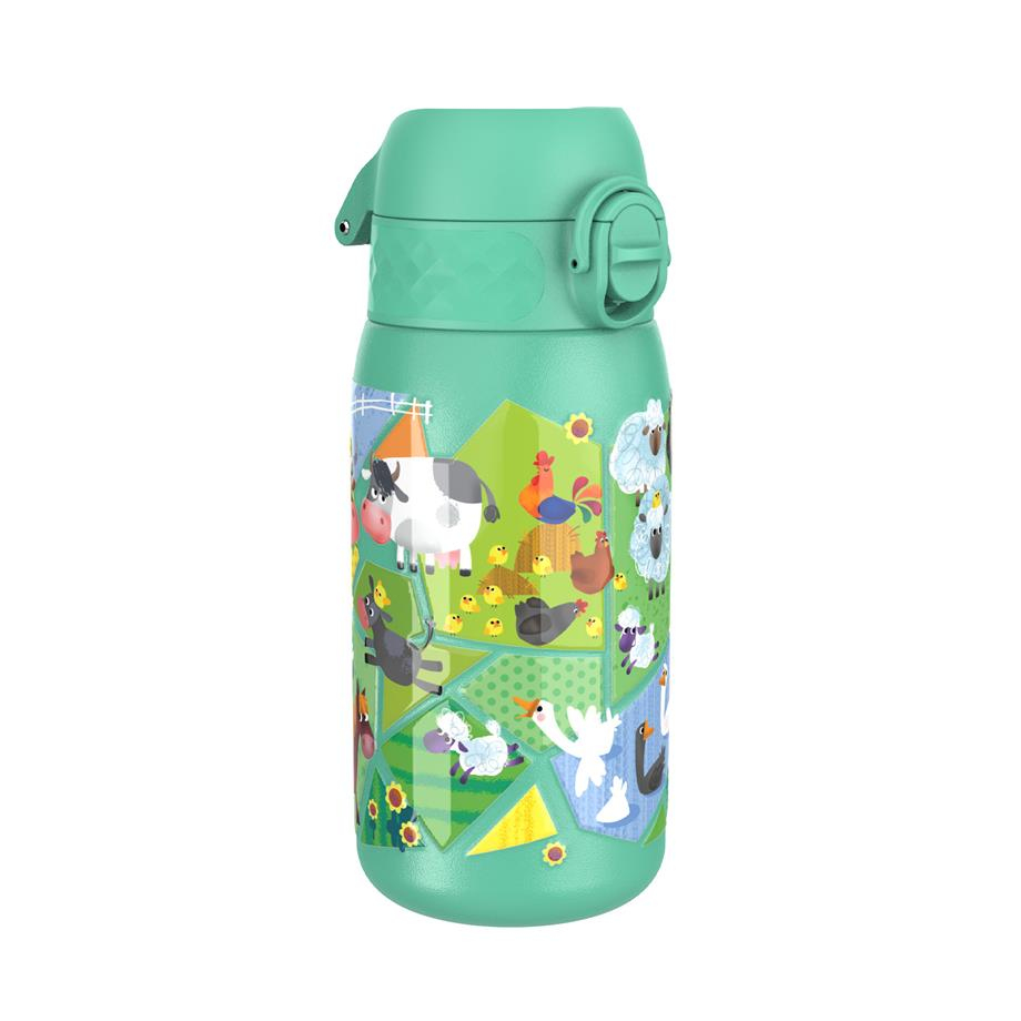 Ion8Ion8 - Paslanmaz Çelik Çocuk Suluk - Çiftlik Hayvanları - 400 ml - SızdırmazI8SS400PTFARMA