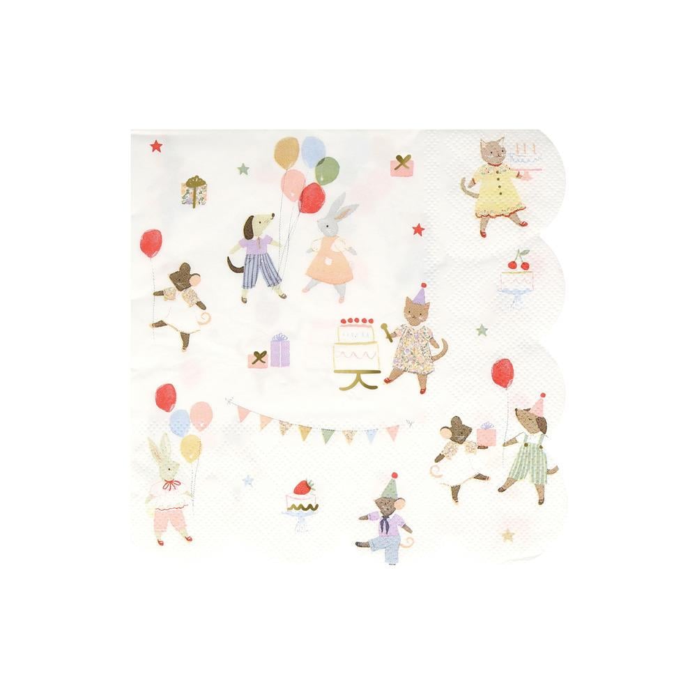 Meri MeriMeri Meri - Animal Friends Peçete - L - 16 Adet286584