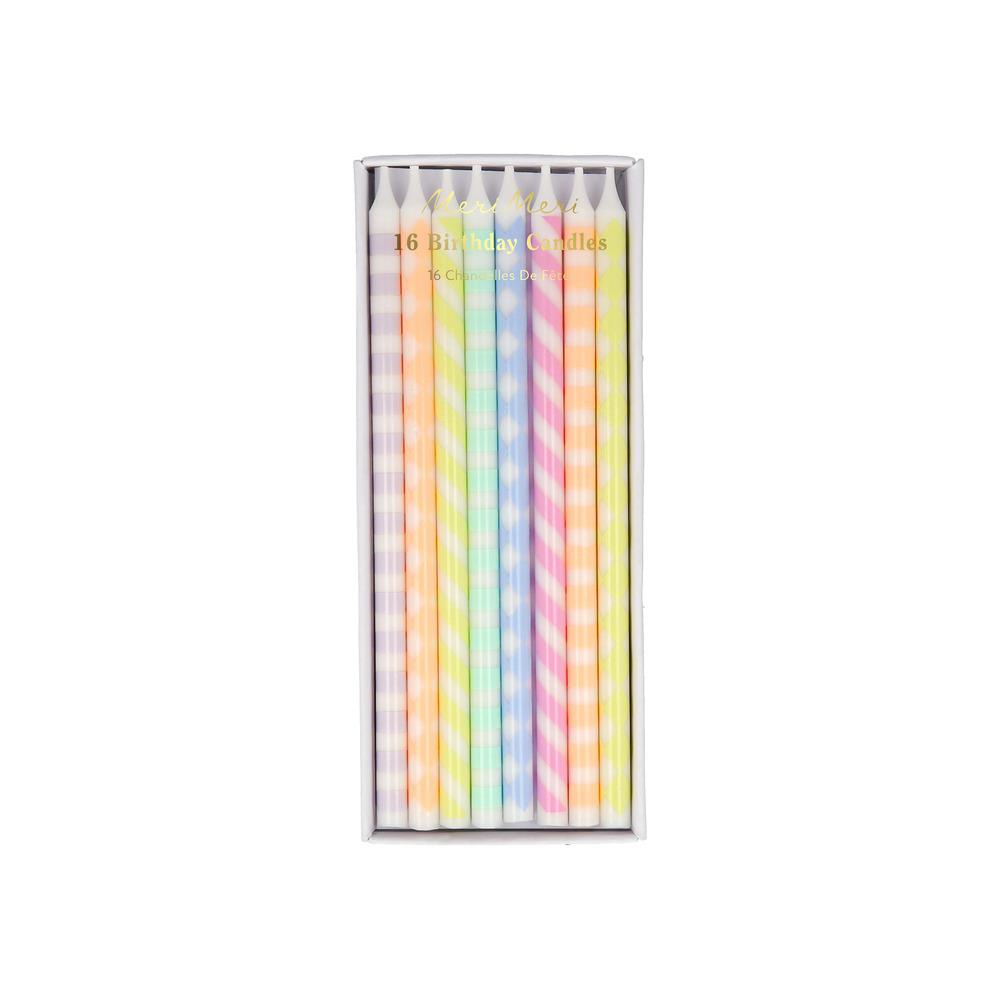 Meri MeriMeri Meri - Desenli Pastel Mumlar - 16 Adet288330