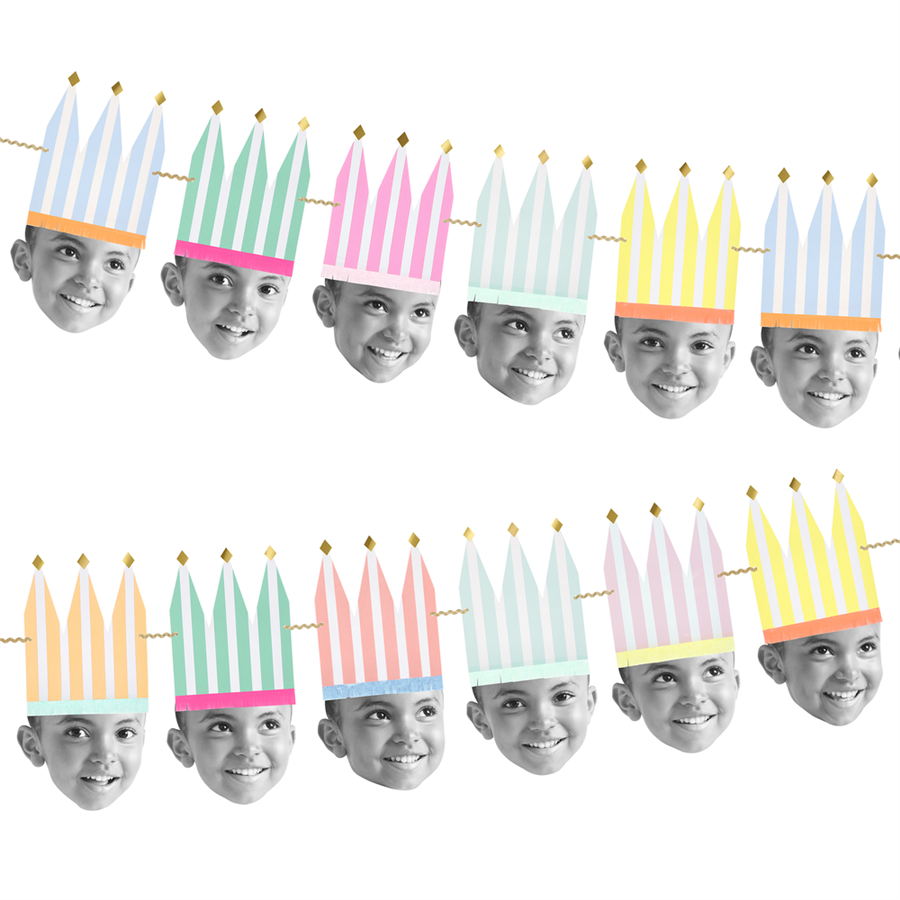 Meri MeriMeri Meri - DIY Photo Party Crown Garland - Kendin Yap Fotoğraf Partisi Tacı Asılan Süs303171