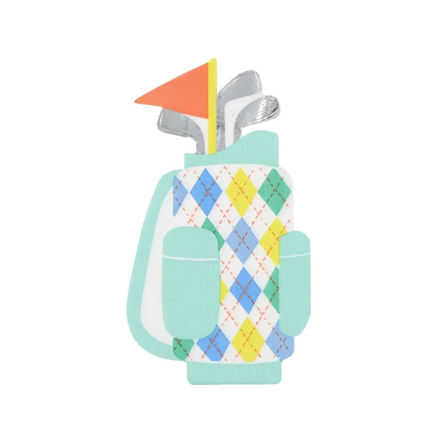 Meri MeriMeri Meri - Golf Bag Shaped Napkins - Golf Çantası Şekilli Peçeteler - 16 Adet302424