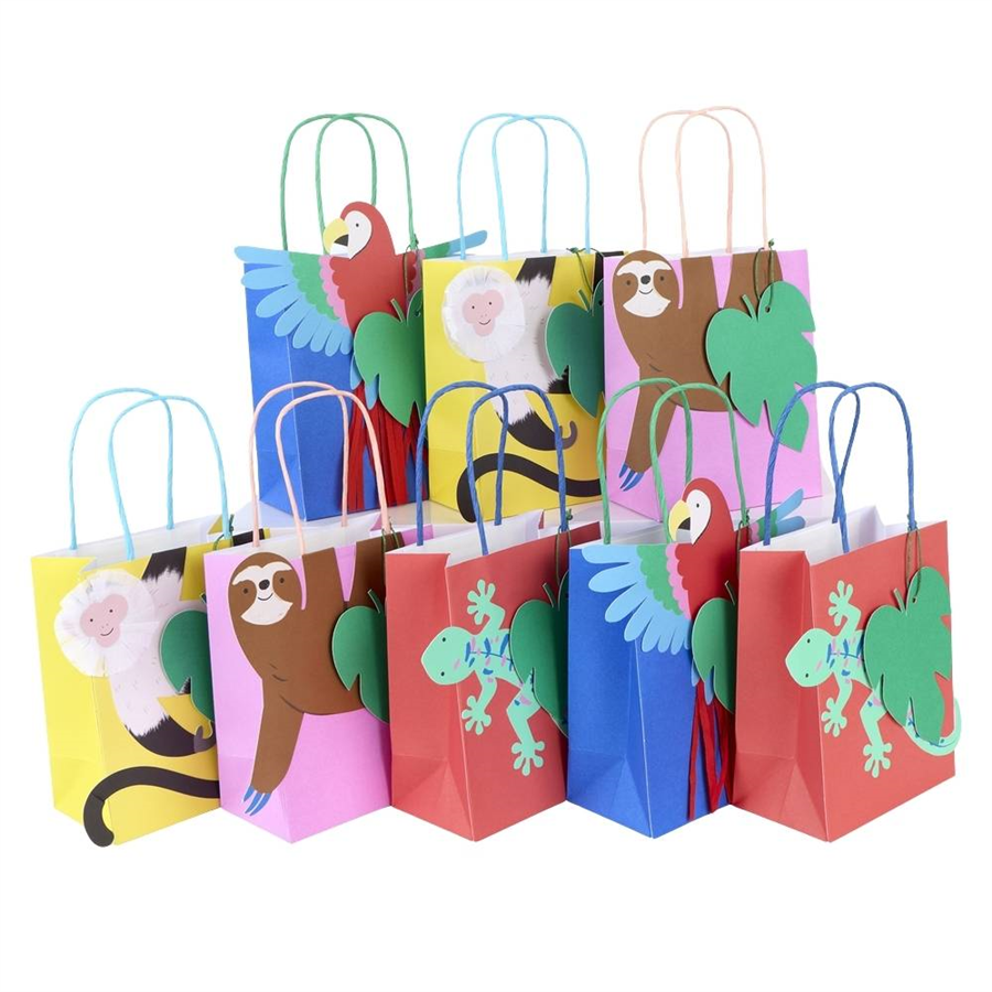 Meri MeriMeri Meri - Jungle Jamboree Party Bags - Jungle Jamboree Parti Çantaları - 8 Adet300597