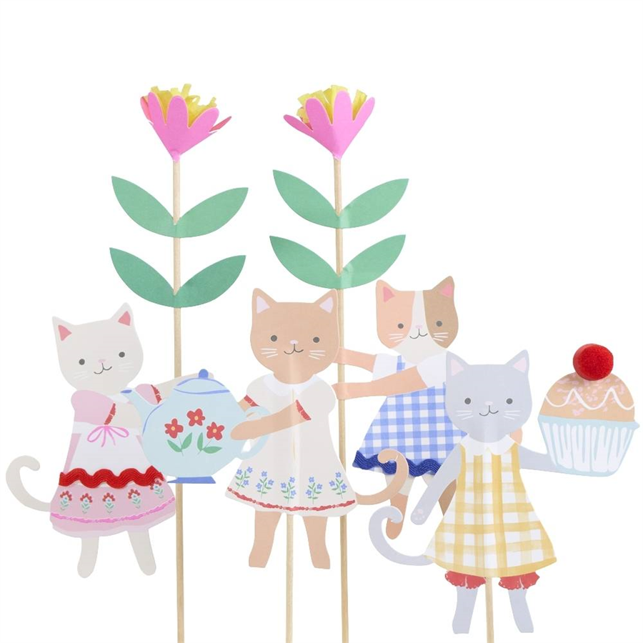 Meri MeriMeri Meri - Kitten Club Cake Toppers - Yavru Kedi Pasta Süsleri300813