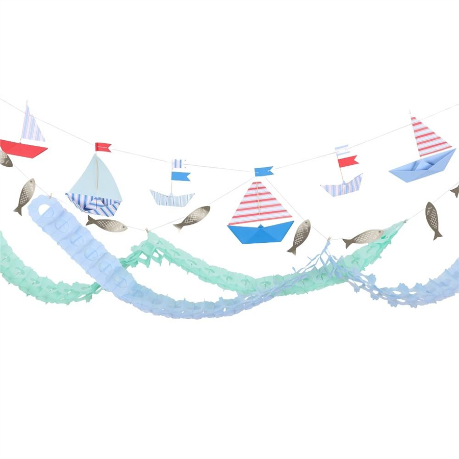 Meri MeriMeri Meri - Nautical Boat Garland Set - Denizci Tekne Asılan Süs Seti303009