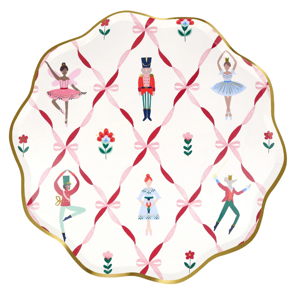 Meri MeriMeri Meri - Nutcracker Tabaklar - L - 8 Adet289842