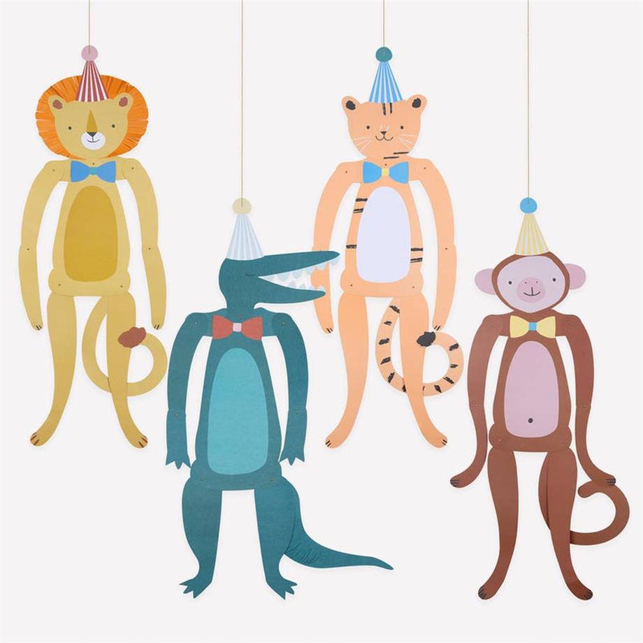 Meri MeriMeri Meri - Party Animal Decorations - Parti Hayvanları Asılan Süsler - 4 Adet299319