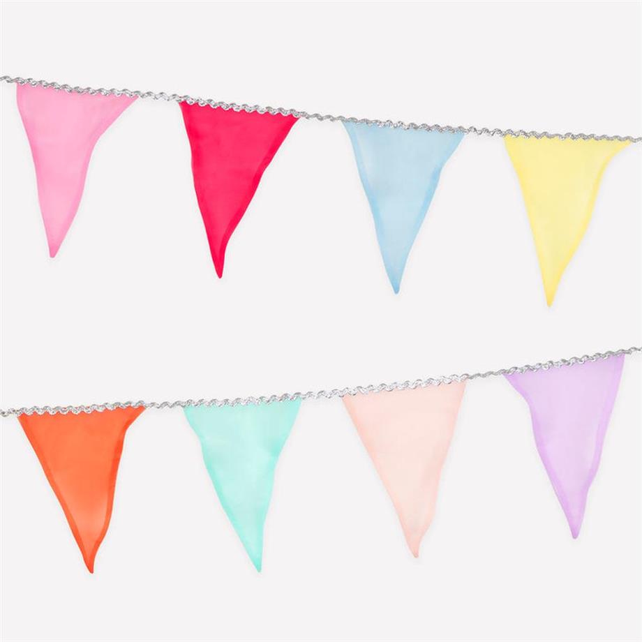 Meri MeriMeri Meri - Pastel Rainbow Organza Garland - Pastel Renkli Gökkuşağı Organze Asılan Süs299265