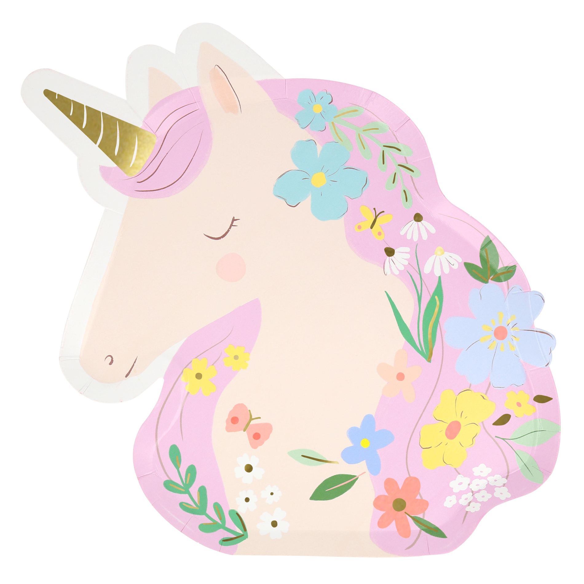 Meri MeriMeri Meri - Unicorn Şekilli Tabak - 8 Adet286278
