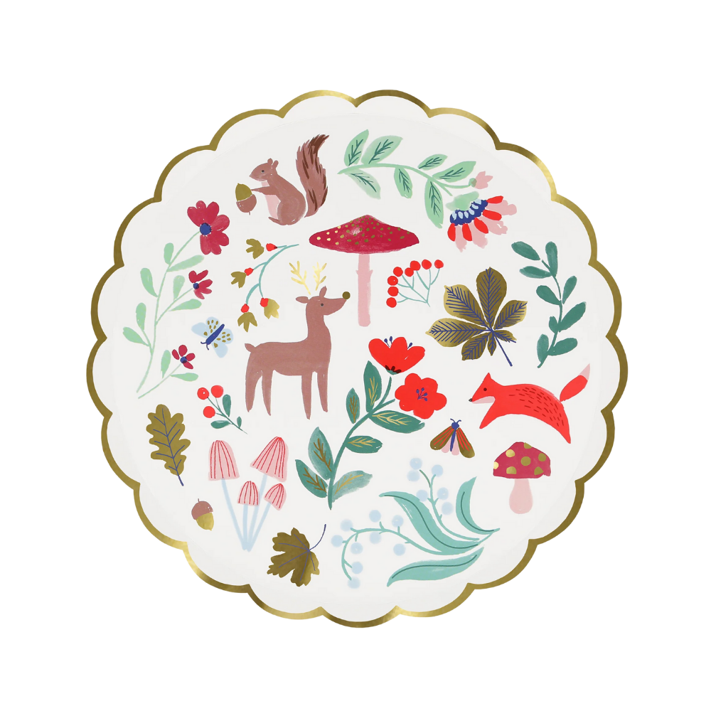 Meri MeriMeri Meri - Winter Woodland Tabaklar - M - 8 Adet280167