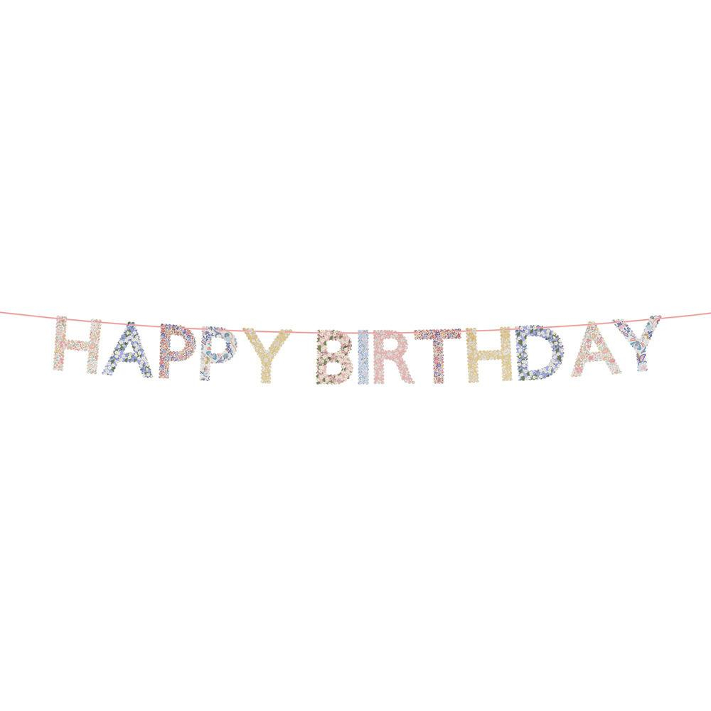 Meri MeriMeri Meri x Liberty - Happy Birthday Asılan Süs284163