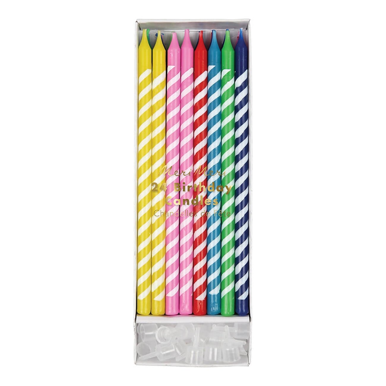 Meri Meri - Bright Party Candles - Parlak Parti Mumları