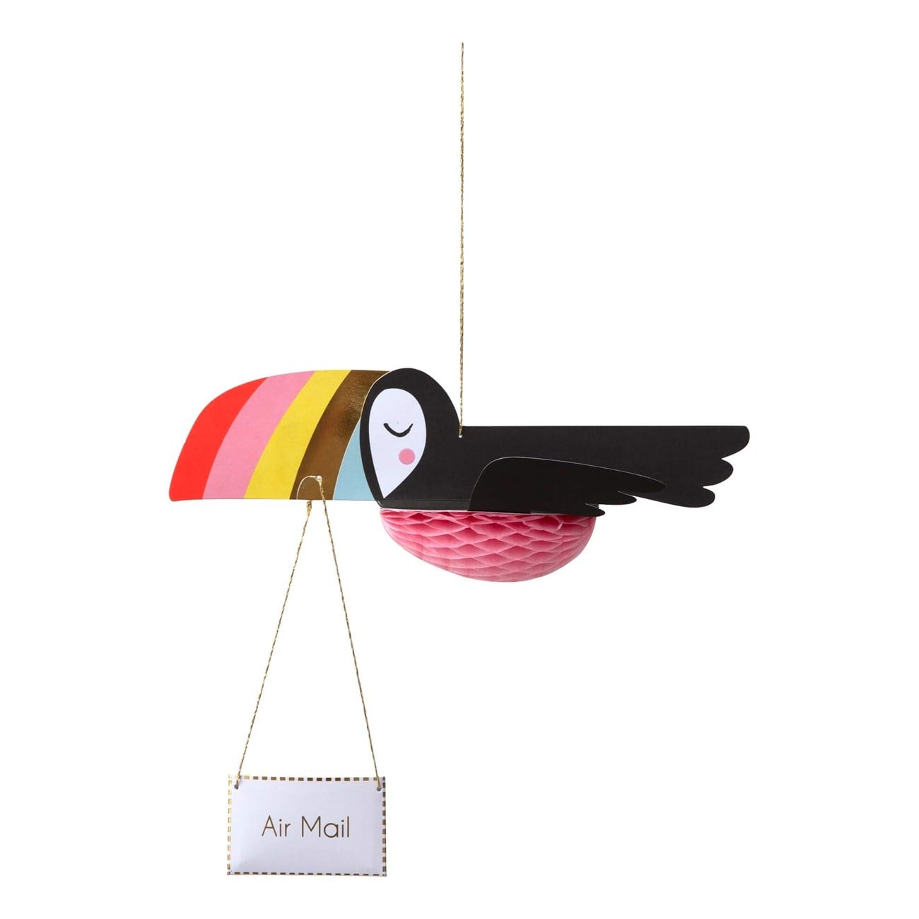 Meri Meri - Toucan Honeycomb Card - Tukan Tebrik Kartı