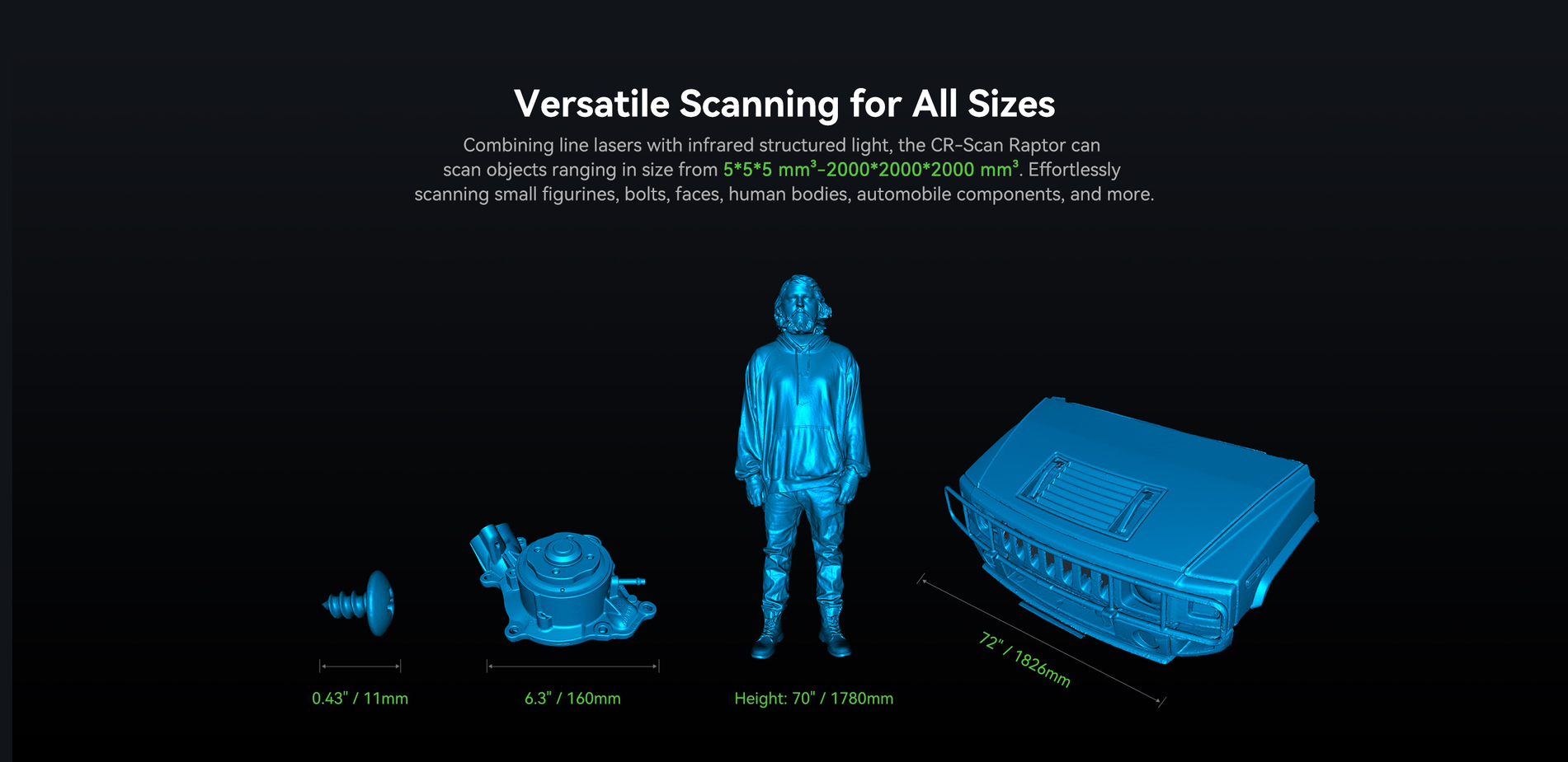 Creality CR-Scan Raptor 3D Tarayıcı