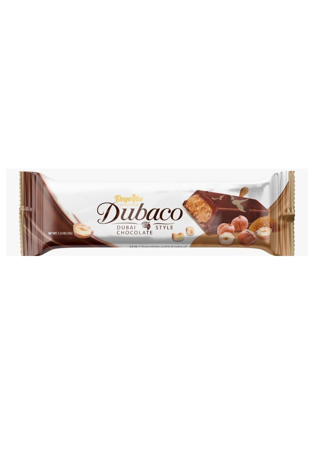 Beyoğlu Dubaco Fındıklı Çıtır Kadayıflı Dubai Çikolatası 35gBeyoğlu Dubaco Fındıklı Ve Çıtır Kadayıflı Dubai Çikolatası 35 Gr. * 4 adet