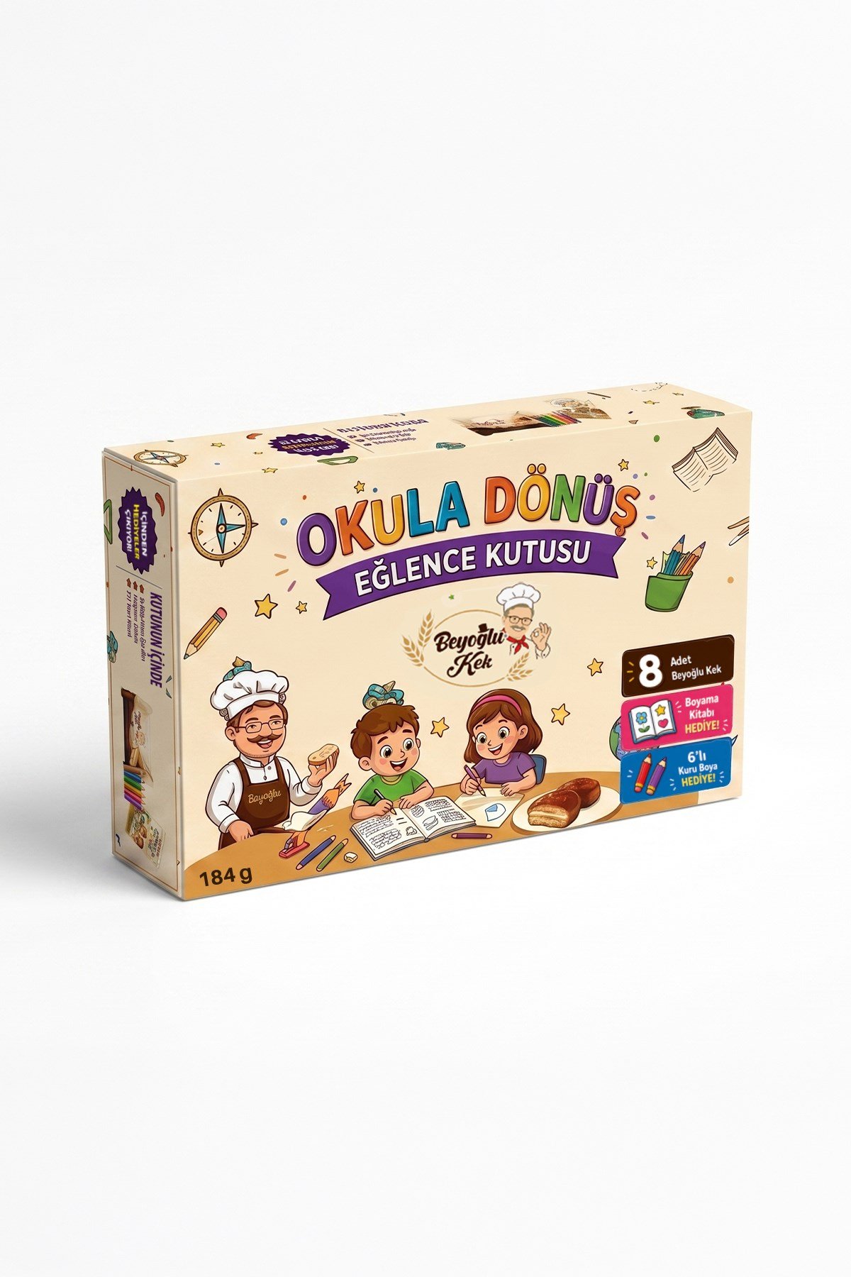 Beyoğlu Çikolata - Okula Dönüş Eğlenceli Hediyeli KutuBeyoğlu Okula Dönüş Eğlence Kutusu Hediyeli