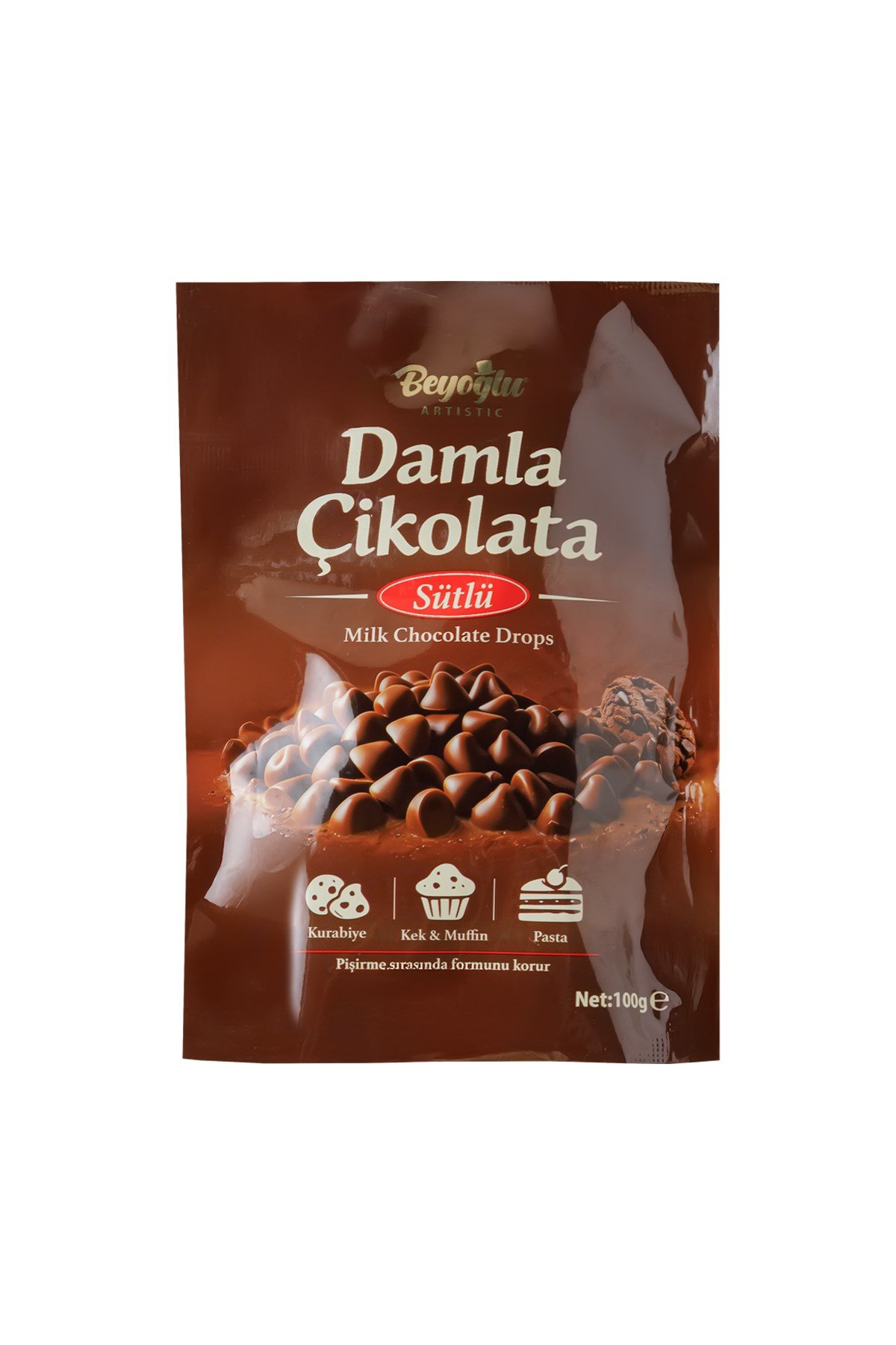 Beyoğlu Çikolata - Sütlü Damla ÇikolataBeyoğlu Sütlü Damla Çikolata 100 gr (Kurabiye,Pasta ve Kek İçin)