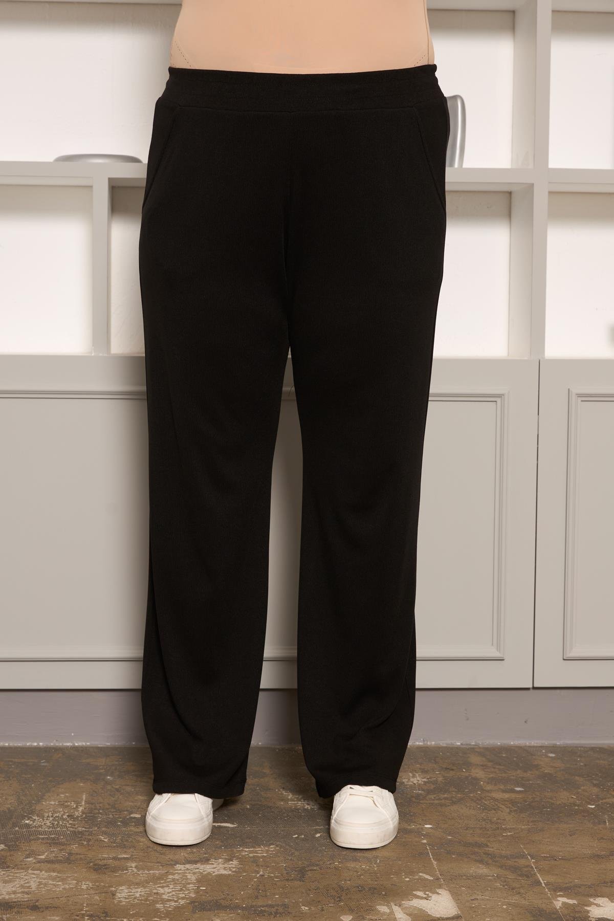 Rahat Kesim Basic Pantolon Siyah