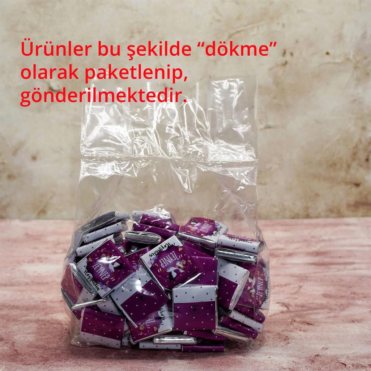 Kız Bebek Çikolatası Dökme Bebek Çikolatası (170 Adet Napoliten Çikolata)