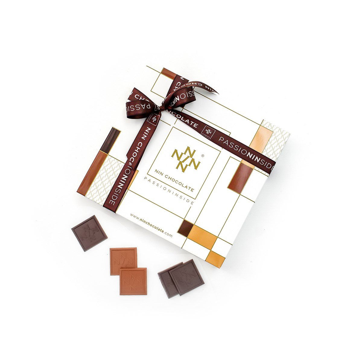 NIN BEYAZ Sütlü&Bitter Madlen Çikolata 48'li Paket