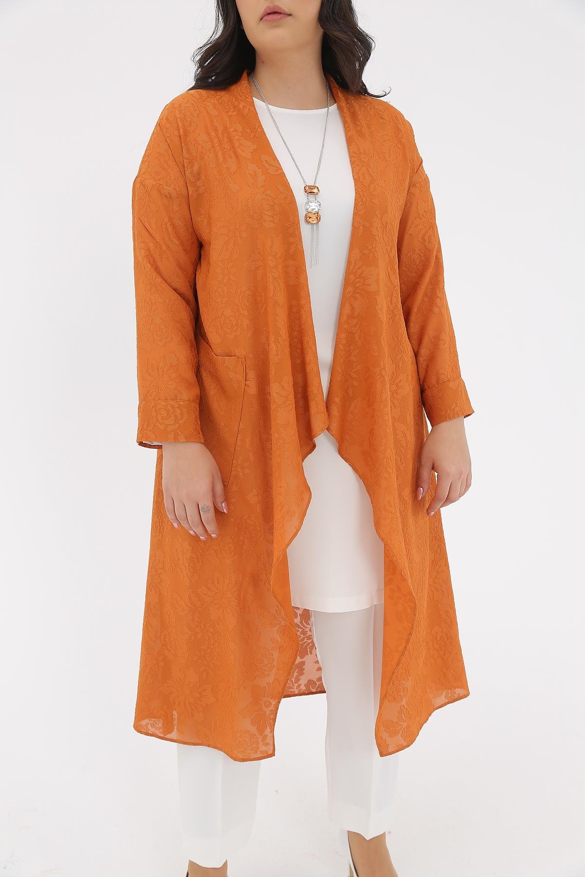 Müsemma Büyük Beden Dokuma Kumaş İç Tunik Uzun Kollu 2 li Talya Takım 23YTKM-MUS0036