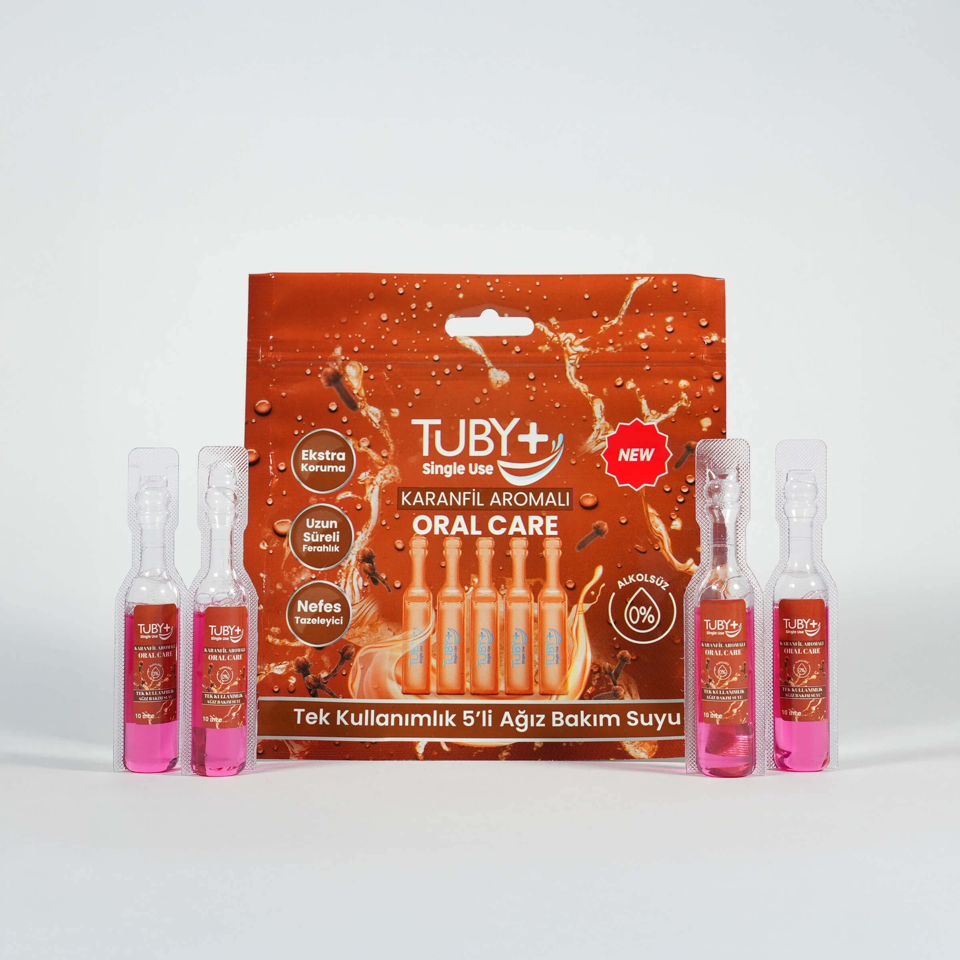 TUBY+ Nefes Tazeleyici Ağız Bakım Suyu  10ml -  Karanfil Aromalı