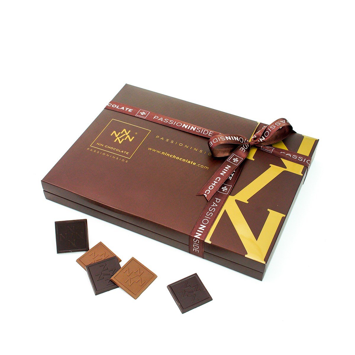NIN KAHVERENGİ Sütlü&Bitter Madlen Çikolata 48'li Paket