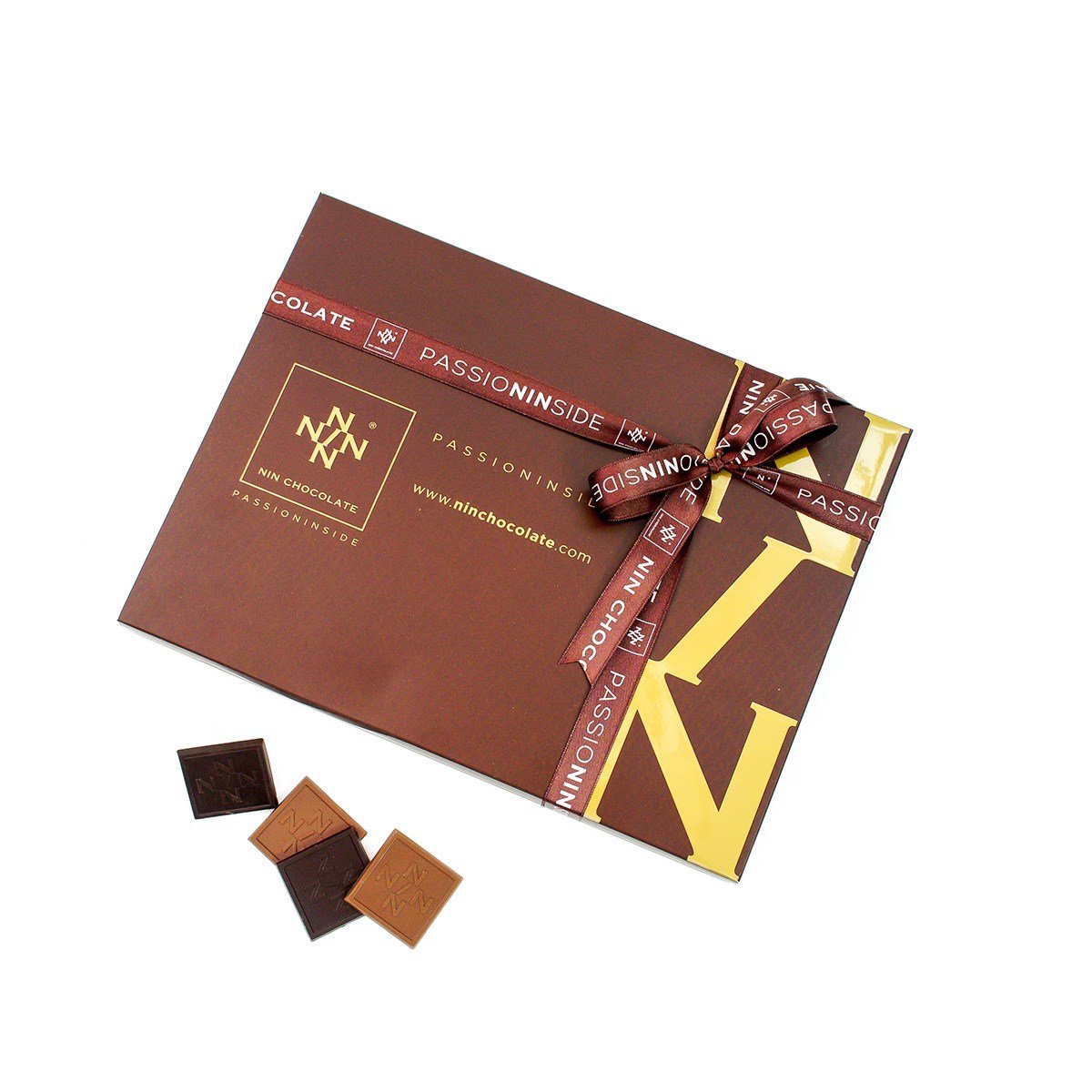 NIN KAHVERENGİ Sütlü&Bitter Madlen Çikolata 48'li Paket