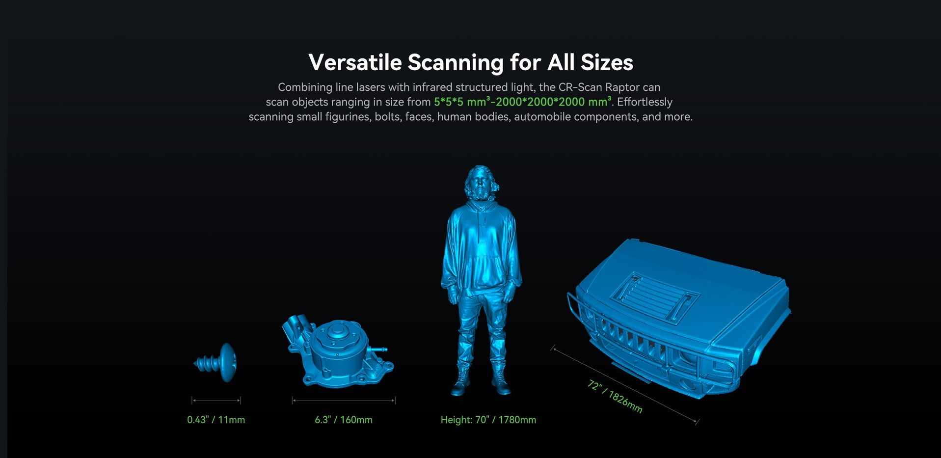Creality CR-Scan Raptor 3D Tarayıcı