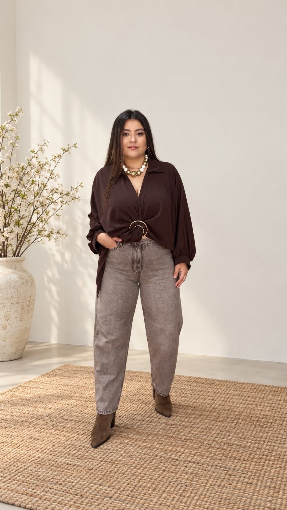 4145- Kar Yıkamalı Mom Jean