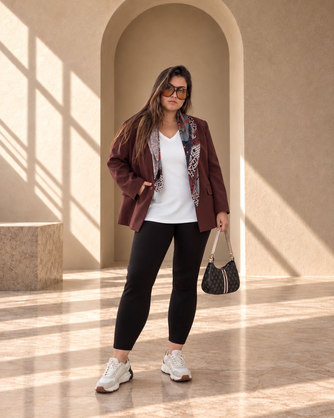 892-Tarçın Rengi Blazer Ceket