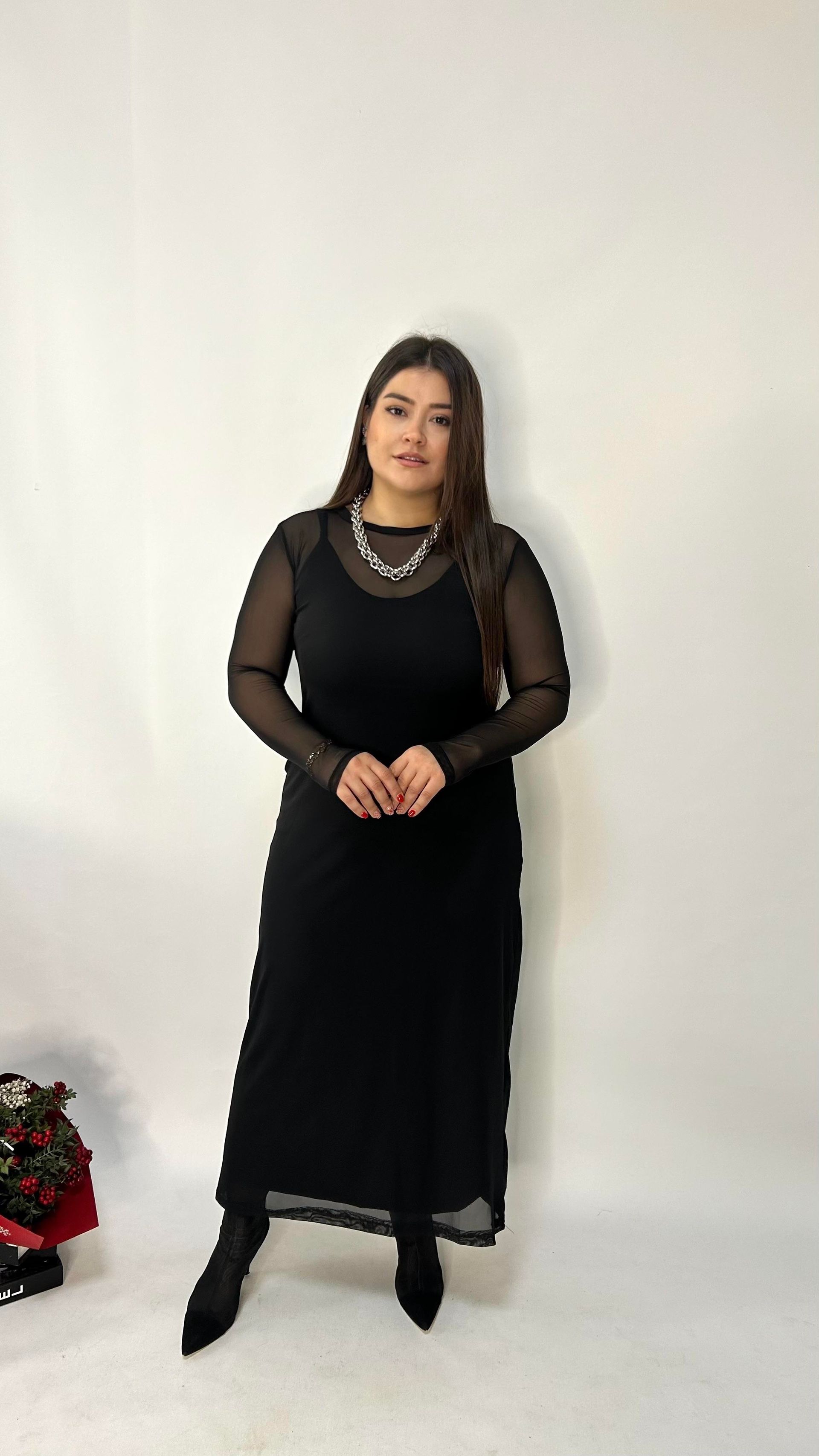 Siyah Tül Elbise 