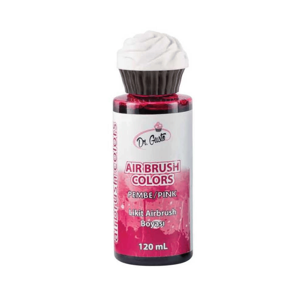 Airbrush Gıda Boyası Pembe 120 ml – Pasta, Tatlı ve Şeker Hamuru İçin Hava Tabancası Boyası