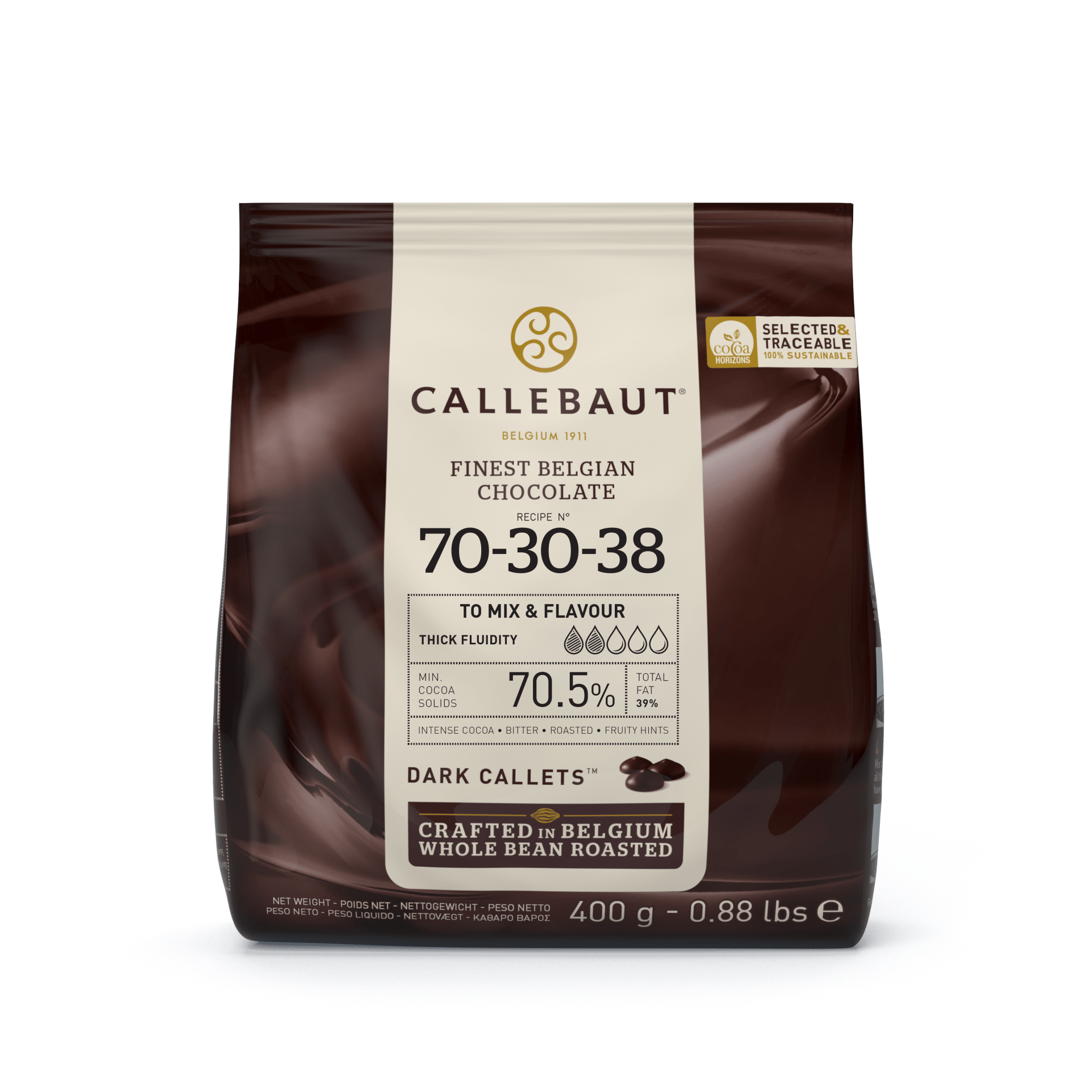 Callebaut 70-30-38 Extra Bitter Drop Çikolata 400 Gr