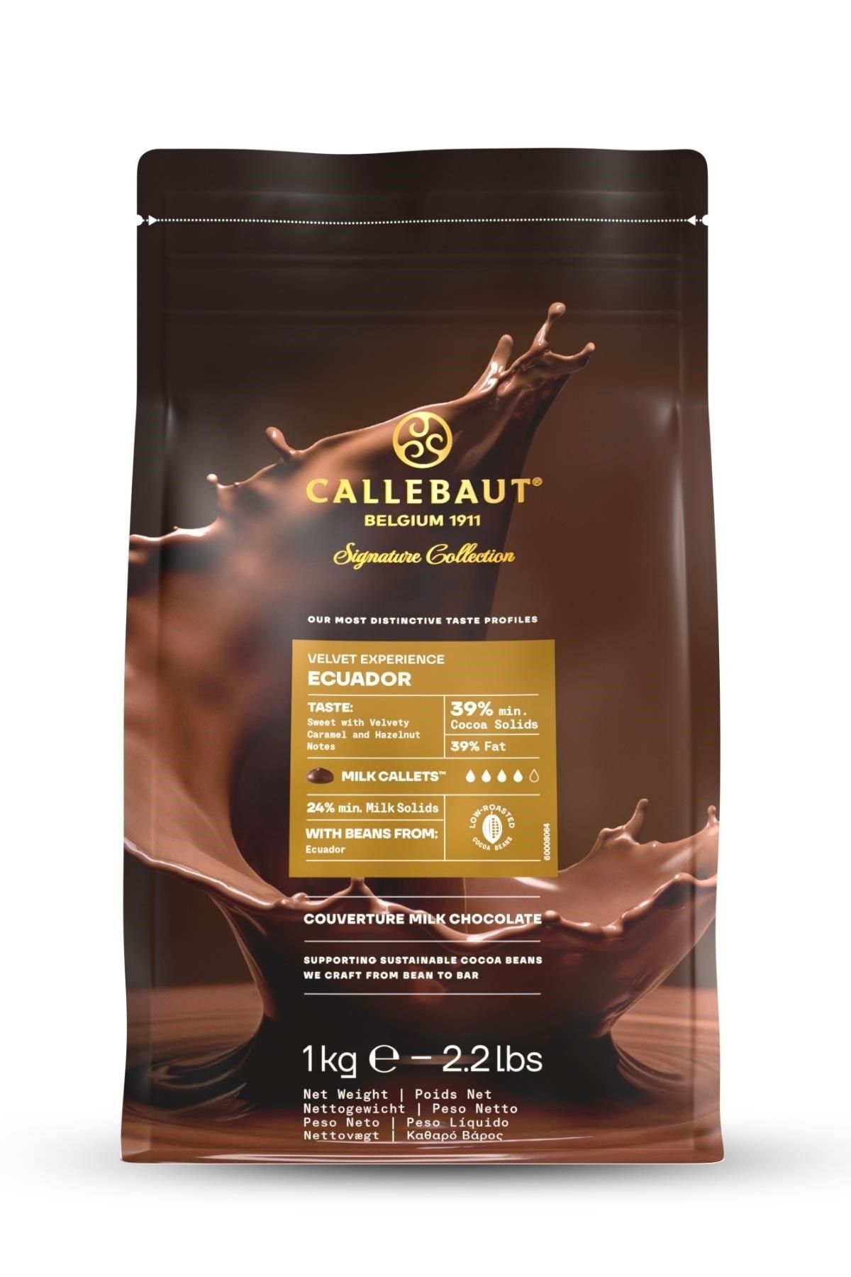 Callebaut Signature Collection Ecuador Sütlü Çikolata 1 Kg
