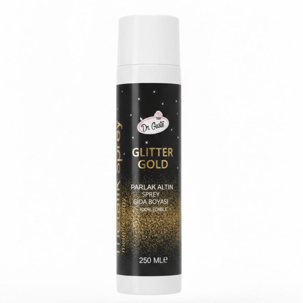DR.GUSTO 250 ML SPREY BOYA GLITTER ALTIN