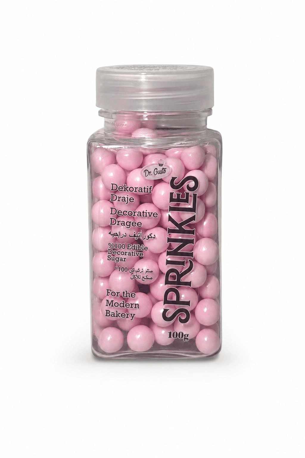 Dr. GustoDr. Gusto 8 mm Bebe Pembe 100 Gr Boncuk Pasta Süsleme Şekeri