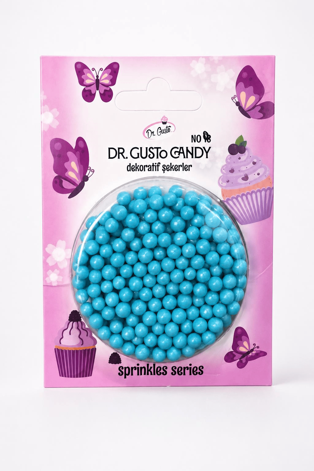 Dr. GustoDr. Gusto 4 mm Bebe Mavi Boncuk Pasta Süsleme Şekeri
