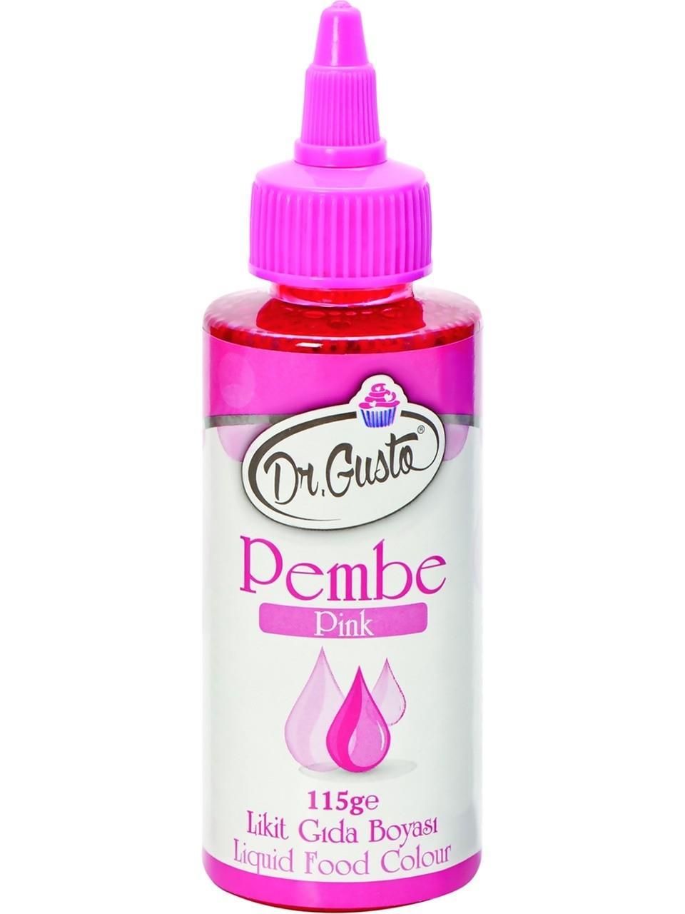 Dr Gusto Su Bazlı Pembe Likit (Sıvı) Boya 115 ml