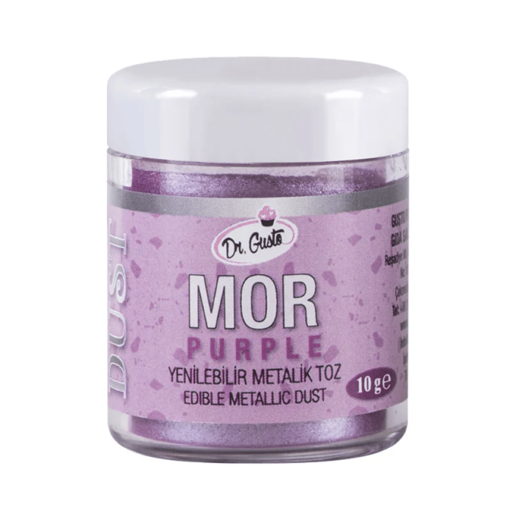 Dr Gusto Yenilebilir Metalik Toz Mor Gıda Boyası 10 gr