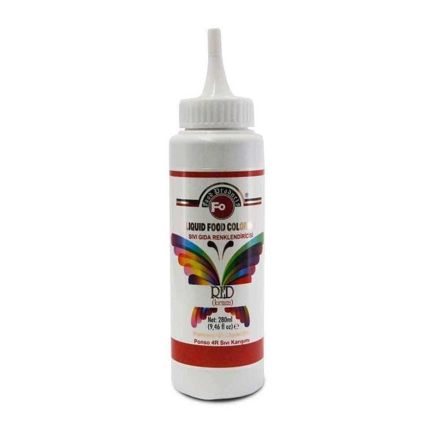 Fo Kırmızı Sıvı Gıda Boyası 280 Ml