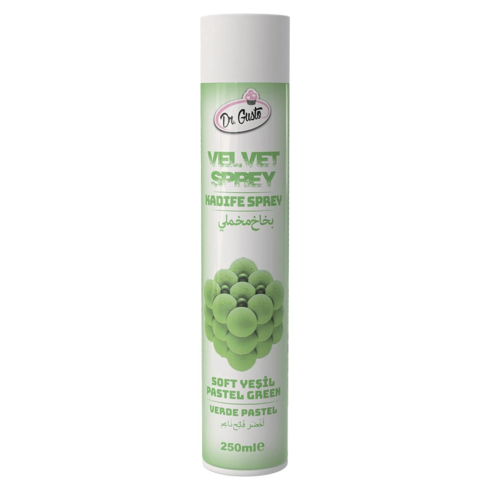 Kadife (Velvet) Sprey Gıda Boyası Soft Yeşil 250 ml