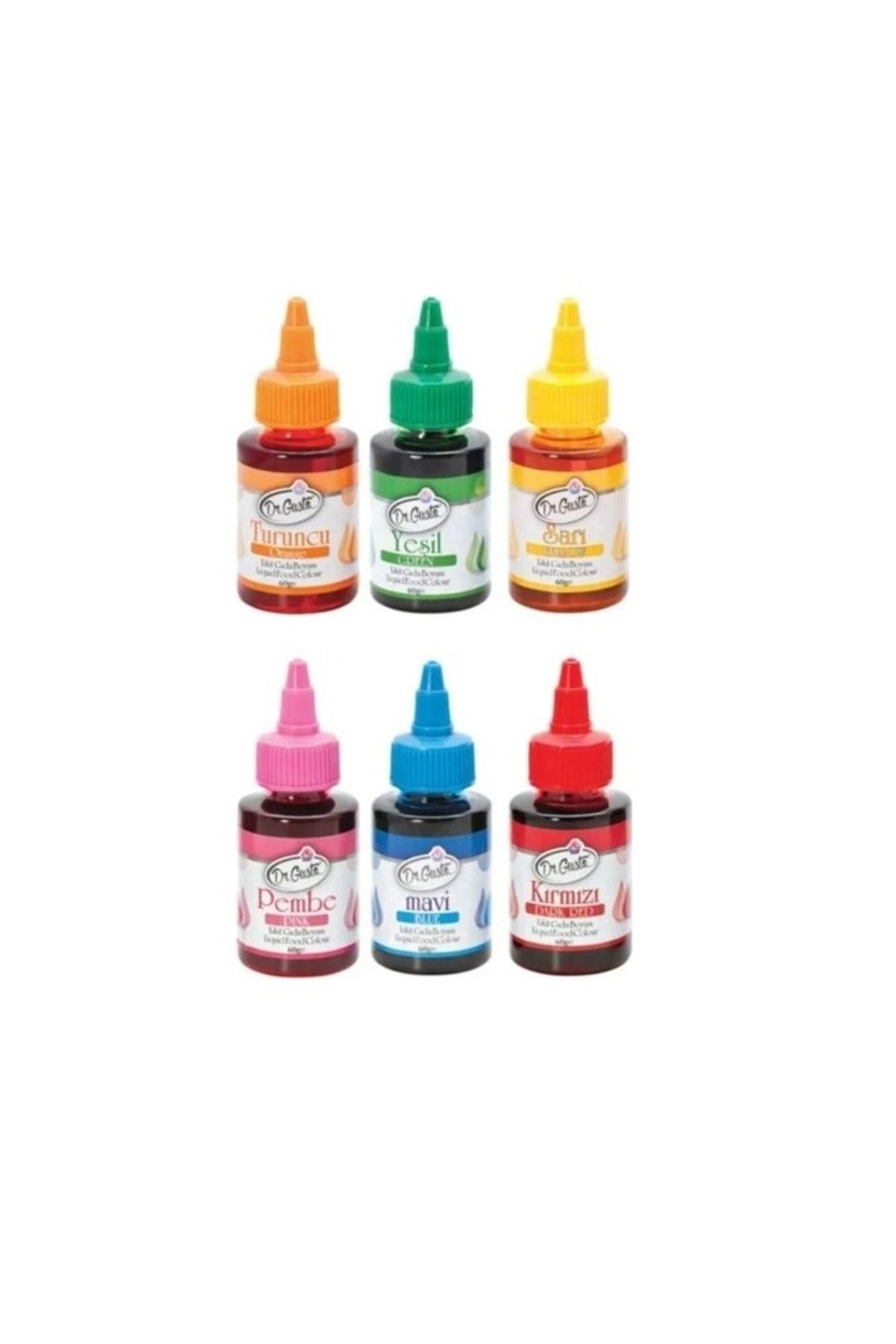 Sıvı Gıda Boyası Sarı Pembe Kırmızı Turuncu Yeşil Mavi 60 gr