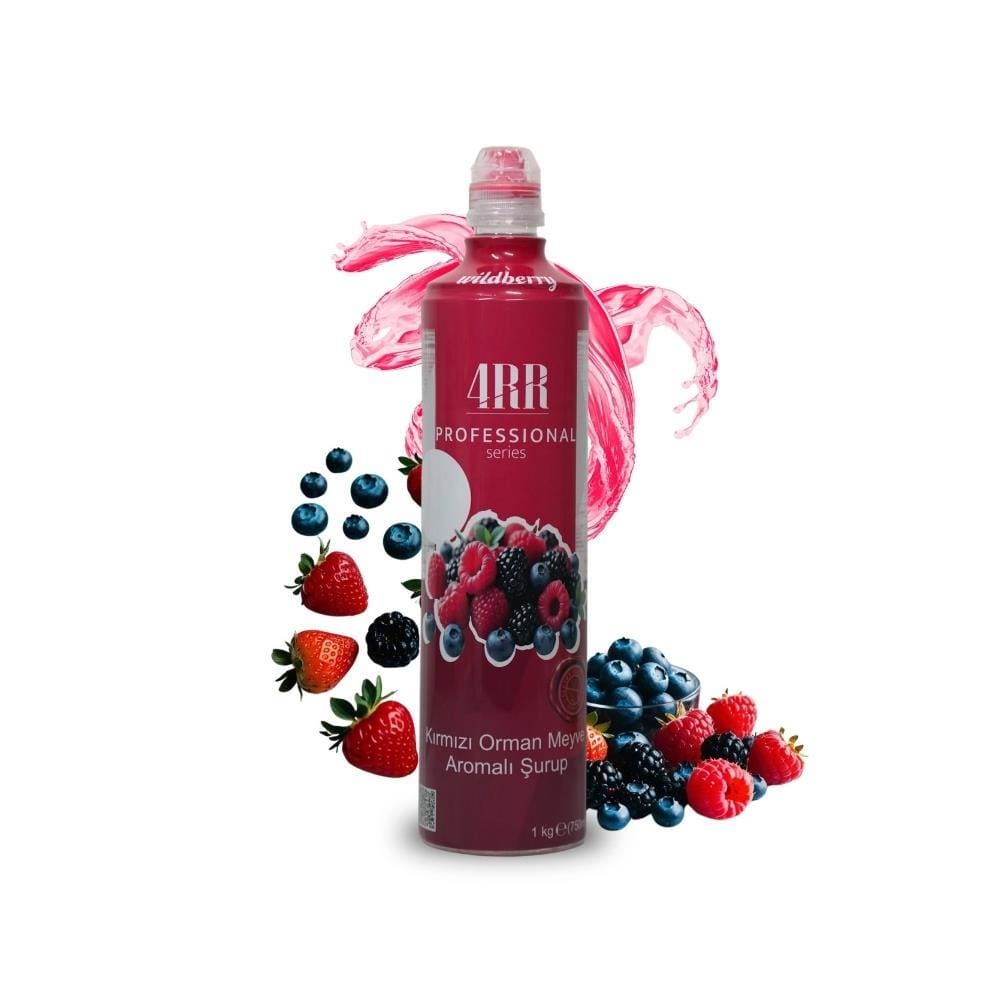 4RR Kırmızı Orman Meyveleri Aromalı Tropikal İçecek & Kokteyl Şurubu 750 ml