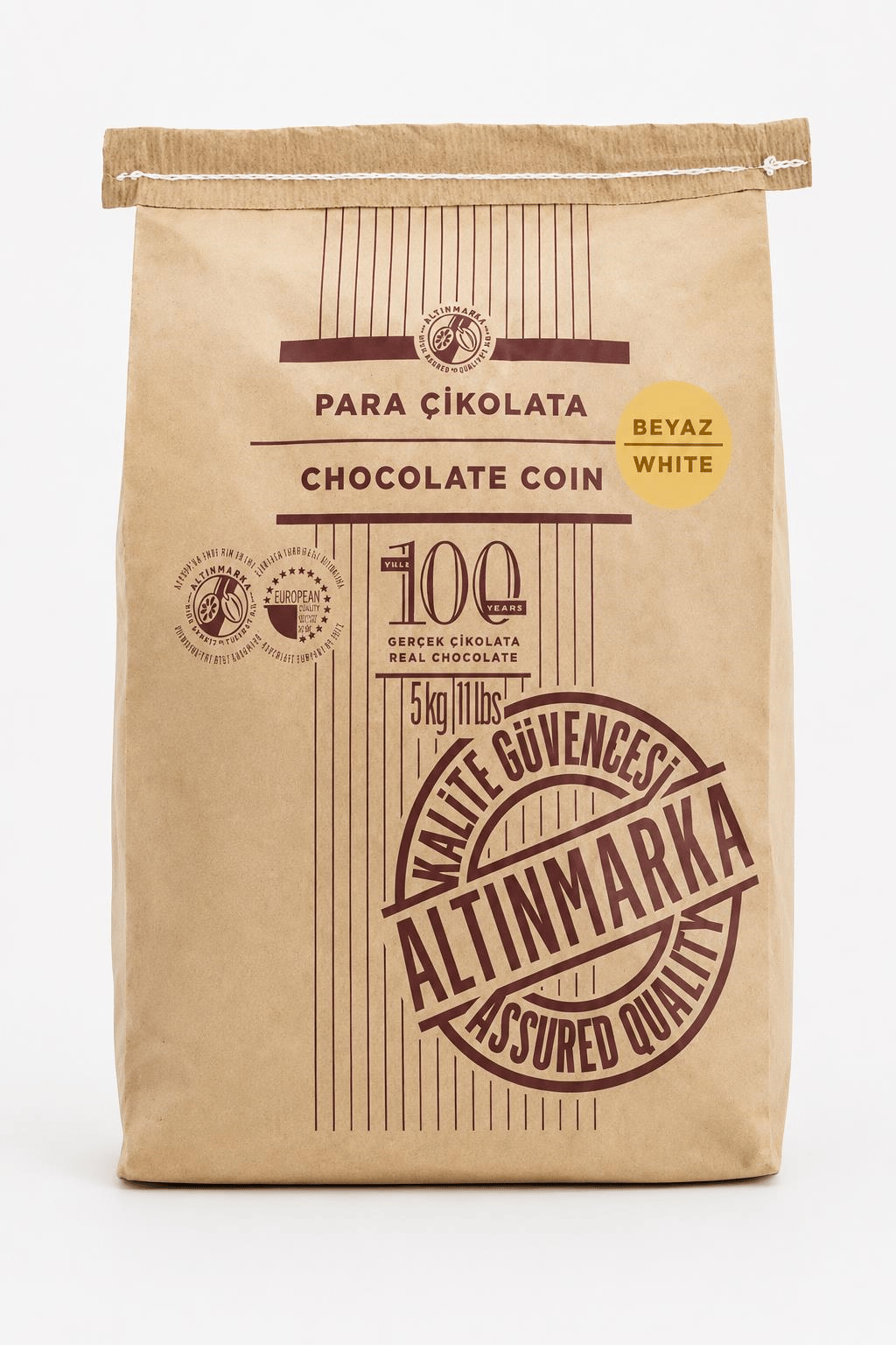 ALTINMARKAAltınmarka Beyaz Pul (Para) Çikolata 5 Kg
