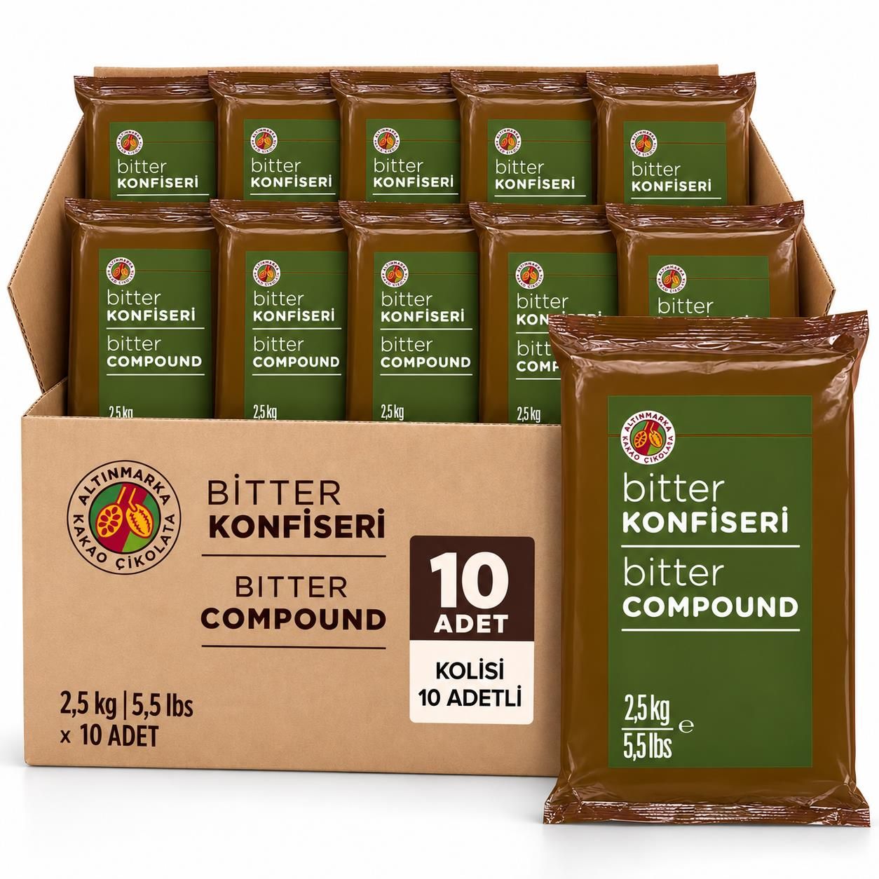 ALTINMARKAAltınmarka Bitter Konfiseri 2,5 Kg x 10 Adet
